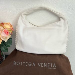 Bottega Veneta White Shoulder Bag